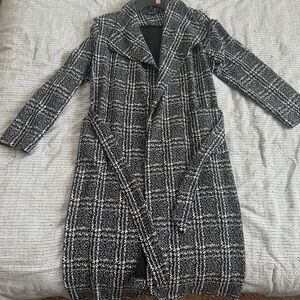 Stella Luce Black and White Trench Coat